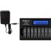 Palo 16 Slots LCD Battery Charger for AA/AAA NiMH/NiCd