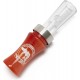 Buck Gardner Two Shot Acrylic / Polycarbonate Red Pearl / Clear Duck Call
