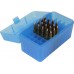 MTM R-50 Flip-Top Rifle Ammo Box Magnum Blue