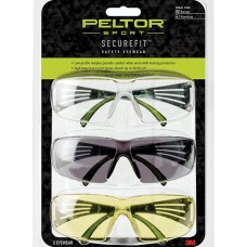 Peltor Sport SecureFit 400 Series Glasses, 3 Pack